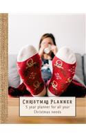 Christmas Planner: Five Year Planner for All Your Christmas Needs - Warm and Toasty