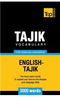 Tajik vocabulary for English speakers - 3000 words