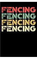 Fencing Notebook: Dot Grid Journal, Softcover (6x9 Inches) with 120 Pages
