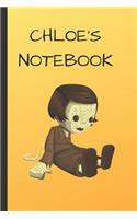 Chloe's Notebook: Doll Writing 120 Pages Notebook Journal - Small Lined (6 X 9 )