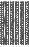 Bullet Journal Notebook White Lines and Spots Pattern 6: 112 Page Numbered Graph Style Grid Bullet Journal with Index Pages and Key Pages in Portable 6 X 9 Size.