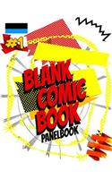 Blank Comic Book Panelbook: Blank Comic Book Journal Notebook V6