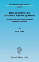 Haftungsprobleme Bei Informellem Verwaltungshandeln