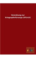 Verordnung Zur Kriegsopferfursorge (Kfursv)