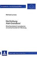 Die Dichtung Alain Grandbois'