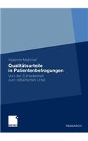 Qualitätsurteile in Patientenbefragungen