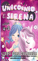 Unicornio Y Sirena Libro Para Colorear