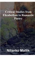 Critical Studies from Elizabethan to Romantic Poetry