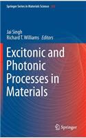 Excitonic and Photonic Processes in Materials