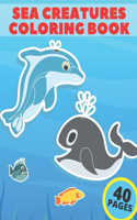 Sea Creatures Coloring Book