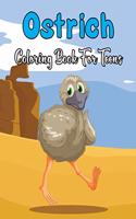 Ostrich Coloring Book for Teens