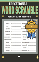 Educational Word Scramble For Kids 12-16 Year old's