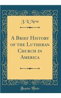 A Brief History of the Lutheran Church in America (Classic Reprint)