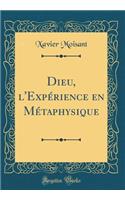 Dieu, l'Expï¿½rience En Mï¿½taphysique (Classic Reprint)