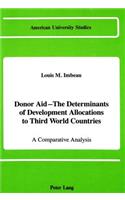 Donor Aid - The Determinants of Development Allocations to Third World Countries