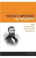 Thoreau's Importance for Philosophy