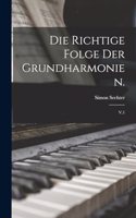 Die richtige Folge der Grundharmonien.