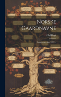 Norske Gaardnavne