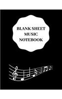 Blank Sheet Music Notebook