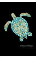 Polynesian Honu Sea Turtle Hawaiian Maori Art Notebook