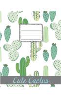Cute Cactus Notebook