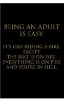 Being an Adult Is Easy. It's Like Riding a Bike, Except the Bike Is on Fire. Everything Is on Fire and You're in Hell.