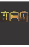 Notebook for car auto mechanic tuner and racer eat sleep