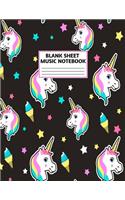 Blank Sheet Music Notebook