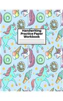 Handwriting Practice Paper Workbook