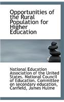 Opportunities of the Rural Population for Higher Education