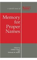 Memory for Proper Names