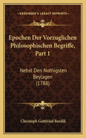 Epochen Der Vorzuglichen Philosophischen Begriffe, Part 1