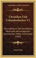 Chroniken Und Urkundenbucher V1