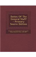 Duties of the General Staff