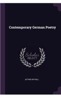 Contemporary German Poetry