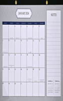 2024 Classic Desk Pad and Wall Calendar - 11'' X 17'' - (12-Month Calendar with 152 Bonus Stickers!)