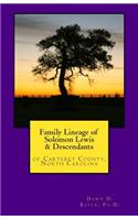 Family Lineage of Solomon Lewis & Descendants of Carteret County, North Carolina