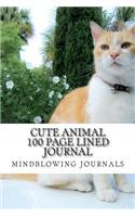 Cute Animal 100 Page Lined Journal