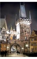 Prague Castle at Night Journal: 150 page lined notebook/diary