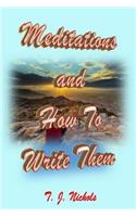 Meditations and How to Write Them