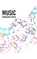 music notebook tabs: Music Writing Notebook, journal - Blank Sheet Music Notebook - Wide Staff Blank Manuscript Paper - 9 Staves Per Page - ... - Staff Paper Notebook - 