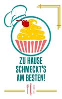 Zu Hause schmeckt's am besten: Kochbuch Rezepte-Buch liniert DinA 5 zum Notieren eigener Rezepte und Lieblings-Gerichte für Köchinnen und Köche