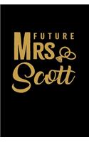 Future Mrs. Scott: Personalized Engagement & Pre Wedding Gift - Mr. & Mrs. Wedding Notebook and Organizer for Bride to Be and Groom To Be Matching Present