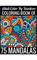 Adult Color By Numbers Coloring Book of Mandalas Volume 2