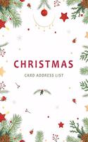 Christmas Address list: Hand Draw Xmas Decoration Frame - 10 Year Christmas Card Record Book and Tracker - Address Keeper with Alphabetical A-Z - Send and Receive Greeting (2 Christmas Card Tracker Book)