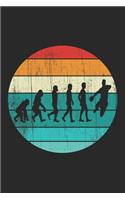 Handball Evolution Notizbuch: DIN A5 Kariert 120 Seiten - Planer Tagebuch Notizheft Notizblock Journal To Do Liste - Training Verein Sport Spieler Ball Halle Hobby Handballer Han