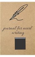 Journal for Novel Writing: Blank Line Journal