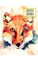 2019 2020 Cunning Fox 15 Months Daily Planner: Academic Hourly Organizer in 15 Minute Interval; Appointment Calendar with Address Book & Note Section; Monthly & Weekly Goals Journal with Quotes