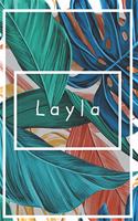 Layla's Notebook: Personalized Writing Journal With Name