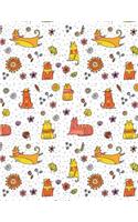 My Big Fat Bullet Journal for Cat Lovers Funny Colorful Cats Pattern 1: Jumbo Sized Graph Design Bullet Notebook Journal - 300 Plus Numbered Pages with 300 Graph Style Grid Pages, 6 Index Pages and 2 Key Pages in Large 8